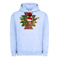 Pigment Grape Ice longhorn Aztec Christmas Urban Hoodie - CowhideDigitalArt