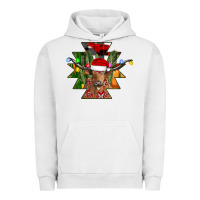 Pigment Lunar Rock longhorn Aztec Christmas Urban Hoodie - CowhideDigitalArt