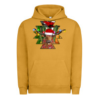 Pigment Peanut Butter longhorn Aztec Christmas Urban Hoodie - CowhideDigitalArt