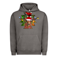 Pigment Tornado longhorn Aztec Christmas Urban Hoodie - CowhideDigitalArt