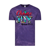 Cloud Purple Choose Joy Vintage Tee - BundleAndBundleShop
