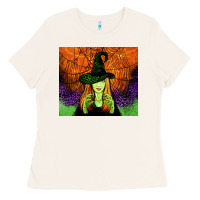 Bone halloween witch tumbler Ladies Tee - Jasminsmagicworld