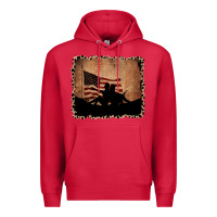 Cardinal America Western Cowboy and Cowgirl Leopard Frame Premium Hoodie - CowCowDesign