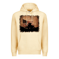 Pina Colada America Western Cowboy and Cowgirl Leopard Frame Premium Hoodie - CowCowDesign