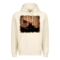 Tofu America Western Cowboy and Cowgirl Leopard Frame Premium Hoodie - CowCowDesign