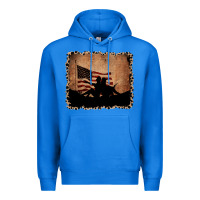 True Royal America Western Cowboy and Cowgirl Leopard Frame Premium Hoodie - CowCowDesign