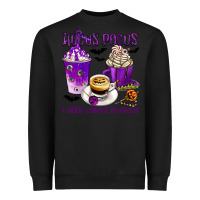 Black Hocus Pocus I Need Coffee to Focus Heavyweight Sweatshirt - texasbilliewilder