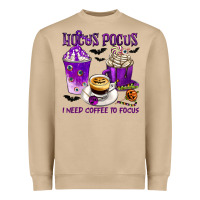 Mushroom Hocus Pocus I Need Coffee to Focus Heavyweight Sweatshirt - texasbilliewilder