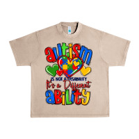 French Oak autism is not a disability it's a different abilit Urban Heavy Tee - LillyAllenDesigns
