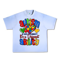 Grape Ice autism is not a disability it's a different abilit Urban Heavy Tee - LillyAllenDesigns