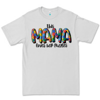 Dove Grey this mama loves her puzzle Premium Tee - MaliasSmallBusiness