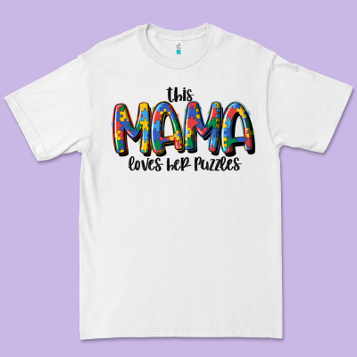This Mama Loves Her Puzzle Premium Tee Designed By Maliassmallbusiness