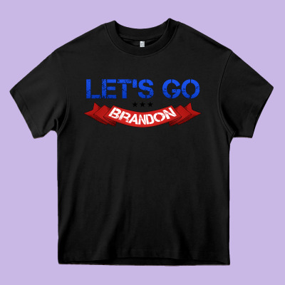 Let's Go Brandon Heavy Core Tee Designed By Jasminsmagicworld