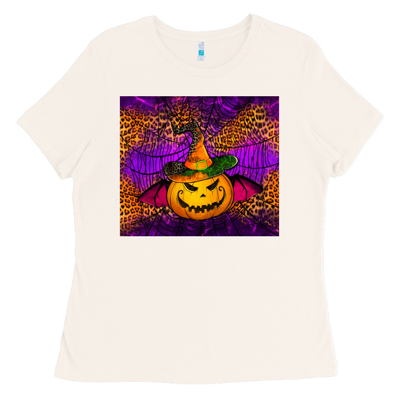 Halloween Jack O'lantern Tumbler Ladies Tee by Jasminsmagicworld | Teevron