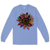 Colony Blue Cheetah Christmas Sunflower Long Sleeve Tee - Bettercallsaul