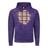 Cloud Purple Christmas Tartan Patch Vintage Hoodie - BundleAndBundleShop