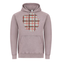 Vintage Zinc Christmas Tartan Patch Vintage Hoodie - BundleAndBundleShop