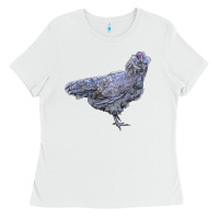 White Ameraucana Chicken Ladies Tee - LillyAllenDesigns