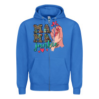 True Royal Mama Junkie Mother's Day Zipper Hoodie - CowGirlArtShop