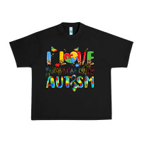 Black i love someone with autism Urban Heavy Tee - LillyAllenDesigns