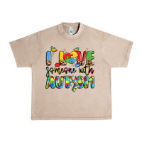 French Oak i love someone with autism Urban Heavy Tee - LillyAllenDesigns