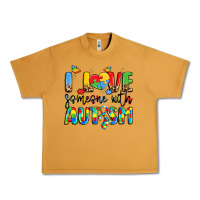 Peanut Butter i love someone with autism Urban Heavy Tee - LillyAllenDesigns