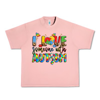 Salmon i love someone with autism Urban Heavy Tee - LillyAllenDesigns
