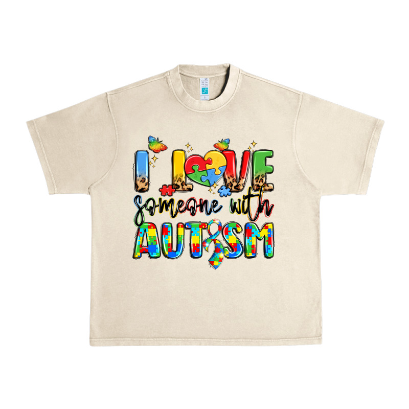 I Love Someone With Autism Urban Heavy Tee by LillyAllenDesigns | Teevron