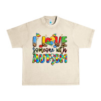 Sandshell i love someone with autism Urban Heavy Tee - LillyAllenDesigns