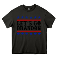 Asphalt Let's Go Brandon American Flag Heavy Core Tee - Jasminsmagicworld