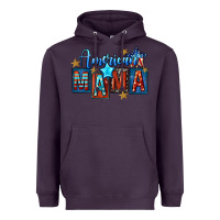 Plum American mama Mother's Day Heavyweight Hoodie - FaDigitalArtStudio