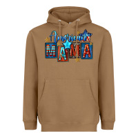 Toasted Coconut American mama Mother's Day Heavyweight Hoodie - FaDigitalArtStudio