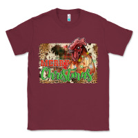 Burgundy merry christmas Classic Tee - JahusDesignShop
