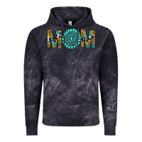 Cloud Black Western Mom With Turquoise Gemstone Vintage Hoodie - BundleAndBundleShop
