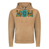 Vintage Camel Western Mom With Turquoise Gemstone Vintage Hoodie - BundleAndBundleShop
