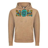 Vintage Coffee Western Mom With Turquoise Gemstone Vintage Hoodie - BundleAndBundleShop