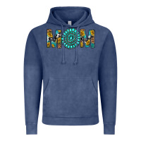 Vintage Denim Western Mom With Turquoise Gemstone Vintage Hoodie - BundleAndBundleShop