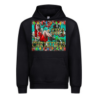 Black Just A Girl Who Loves Christmas Urban Hoodie - CowhideDigitalArt