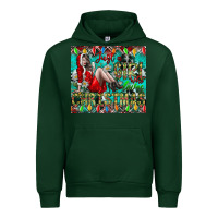 Forest Green Just A Girl Who Loves Christmas Urban Hoodie - CowhideDigitalArt