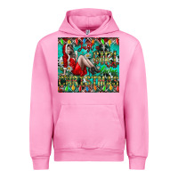 Fuchsia Pink Just A Girl Who Loves Christmas Urban Hoodie - CowhideDigitalArt