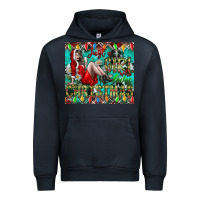 Navy Just A Girl Who Loves Christmas Urban Hoodie - CowhideDigitalArt