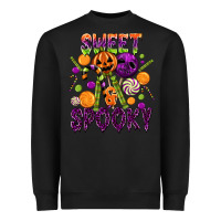 Black Sweet and Spooky Heavyweight Sweatshirt - texasbilliewilder