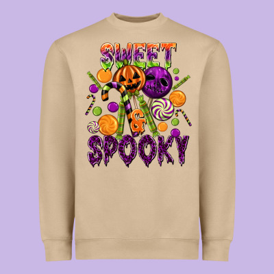 Sweet And Spooky Heavyweight Sweatshirt Designed By Texasbilliewilder