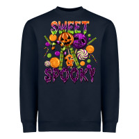 Navy Sweet and Spooky Heavyweight Sweatshirt - texasbilliewilder