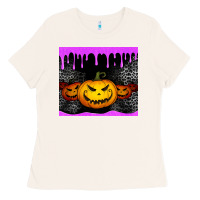 Bone halloween jack o'lantern dripping glitter tumbler Ladies Tee - Jasminsmagicworld