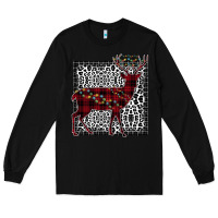 Black Christmas Deer Long Sleeve Tee - Bettercallsaul
