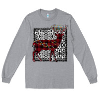Heather Grey Christmas Deer Long Sleeve Tee - Bettercallsaul