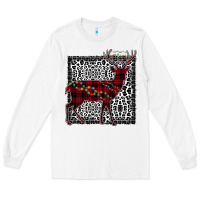 White Christmas Deer Long Sleeve Tee - Bettercallsaul