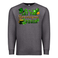 Charcoal Heather Let the shenanigans begin St. Patricks Day Premium Sweatshirt - FaDigitalArtStudio