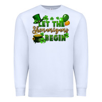 White Let the shenanigans begin St. Patricks Day Premium Sweatshirt - FaDigitalArtStudio